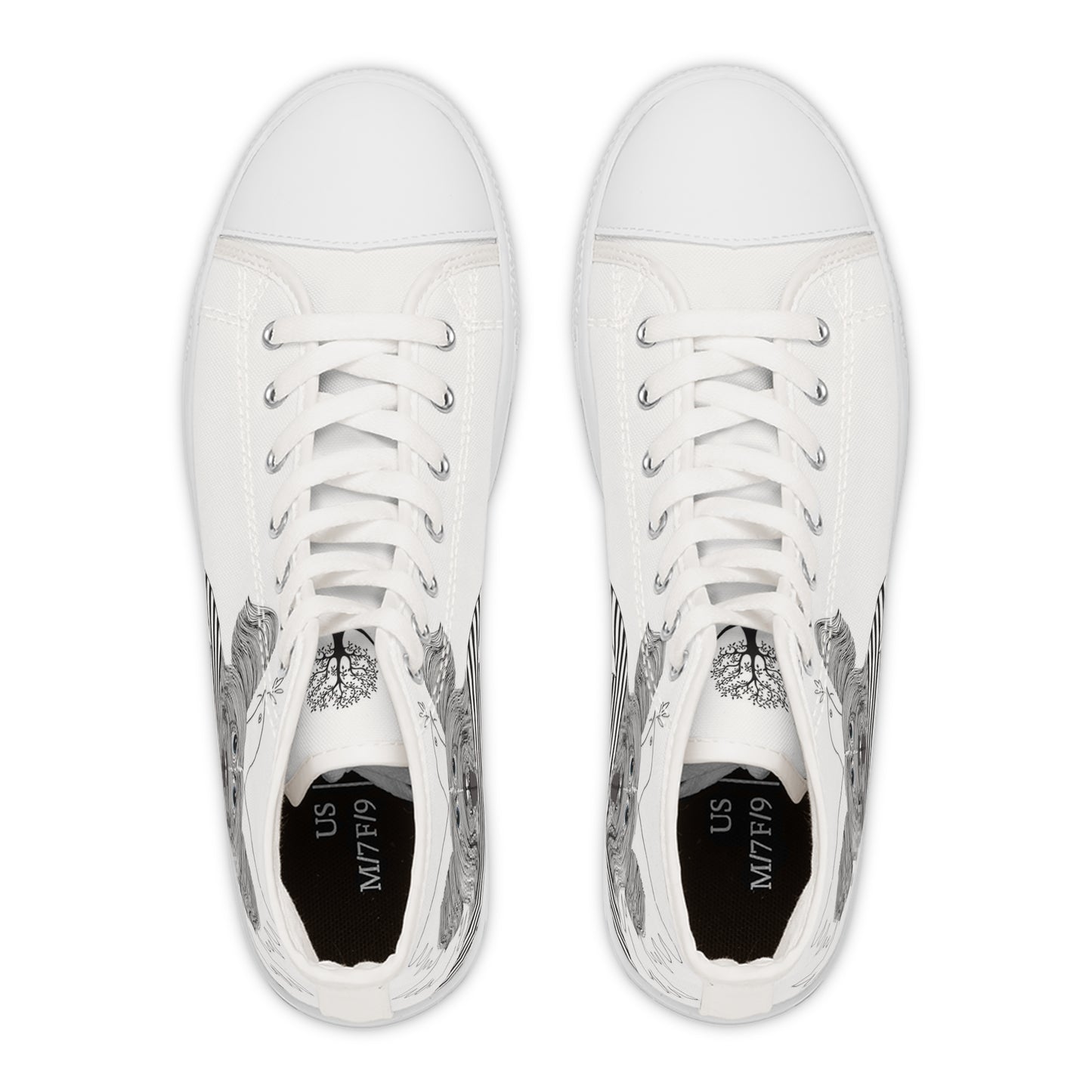 Limited Edition - WOMAN's Puplo Pupcasso High Top Sneakers