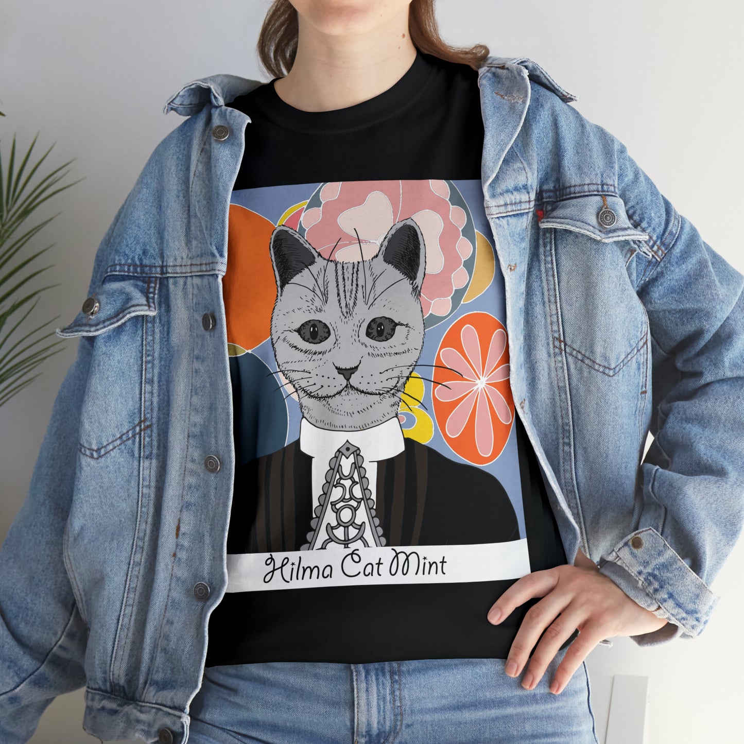 Hilma Cat Mint Unisex Graphic T-shirt