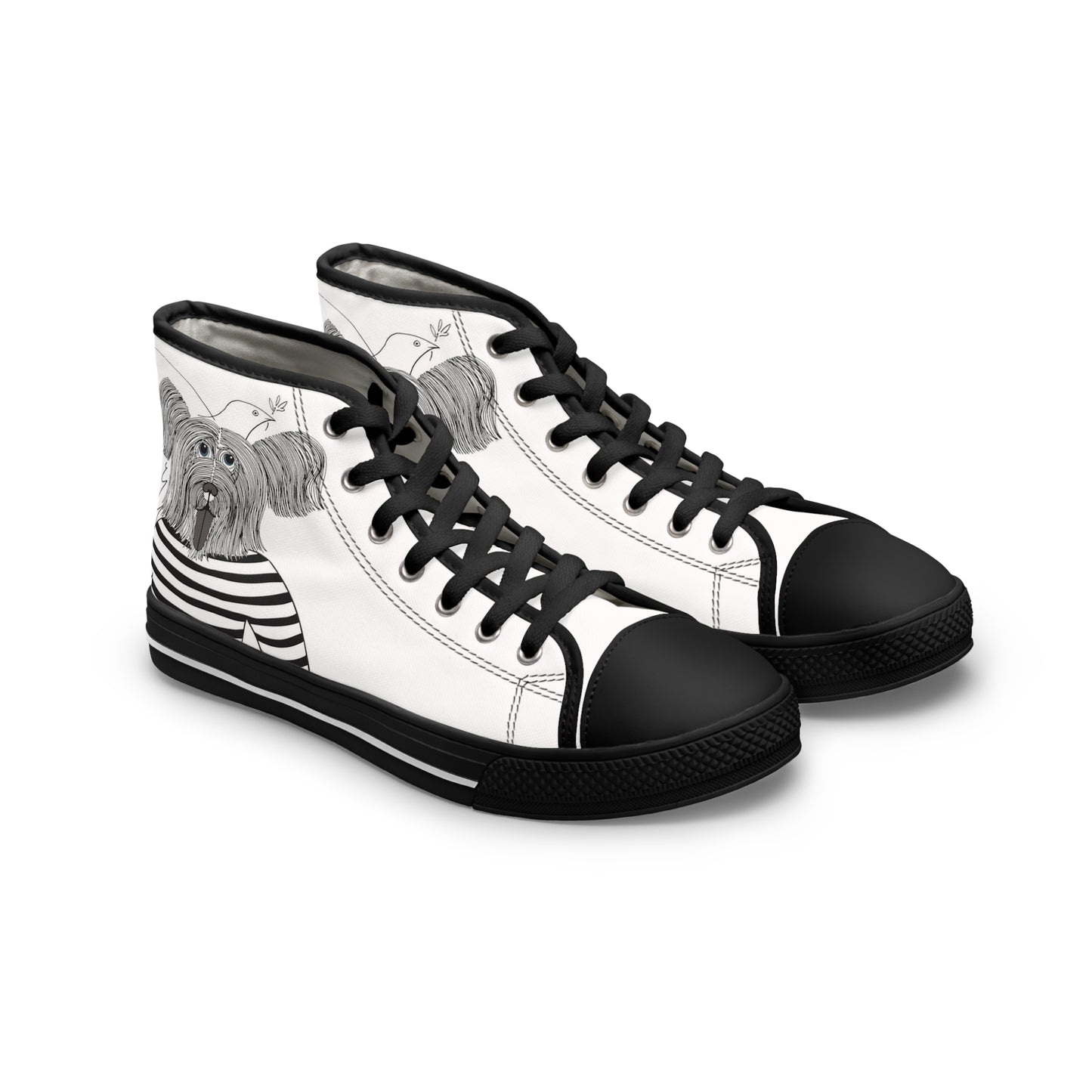 Limited Edition - WOMAN's Puplo Pupcasso High Top Sneakers