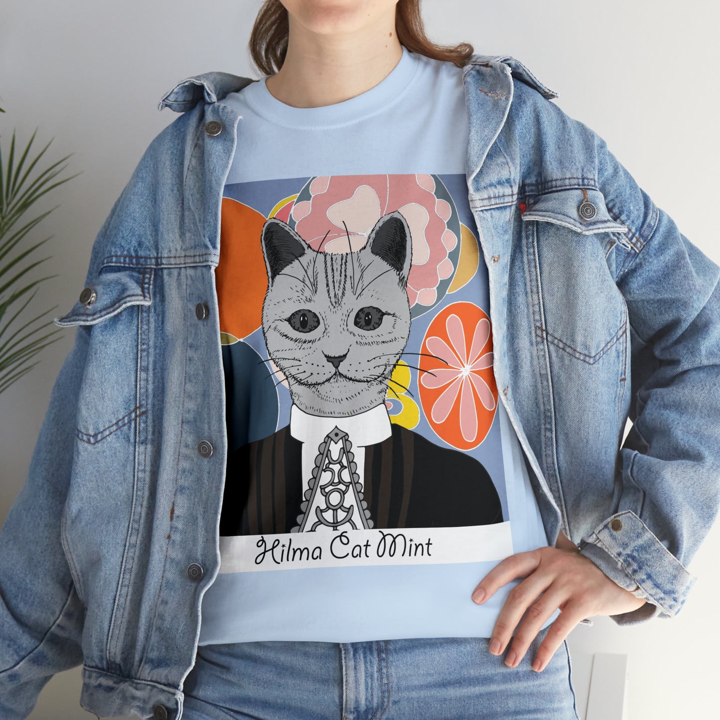 Hilma Cat Mint Unisex Graphic T-shirt