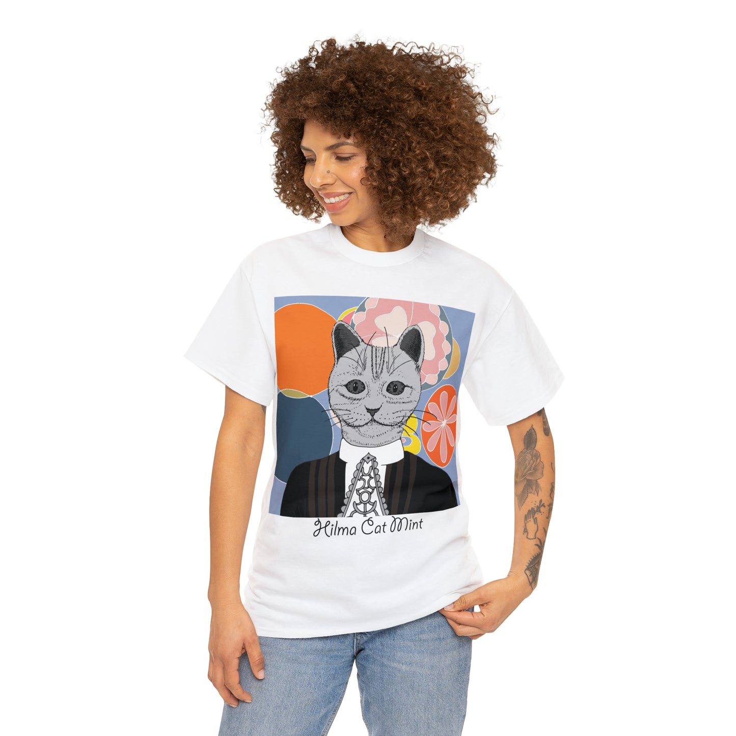 Hilma Cat Mint Unisex Graphic T-shirt