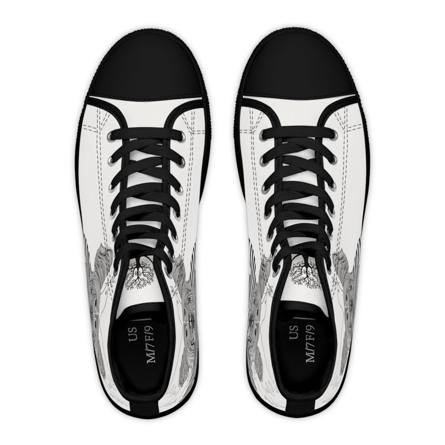 Limited Edition - WOMAN's Puplo Pupcasso High Top Sneakers