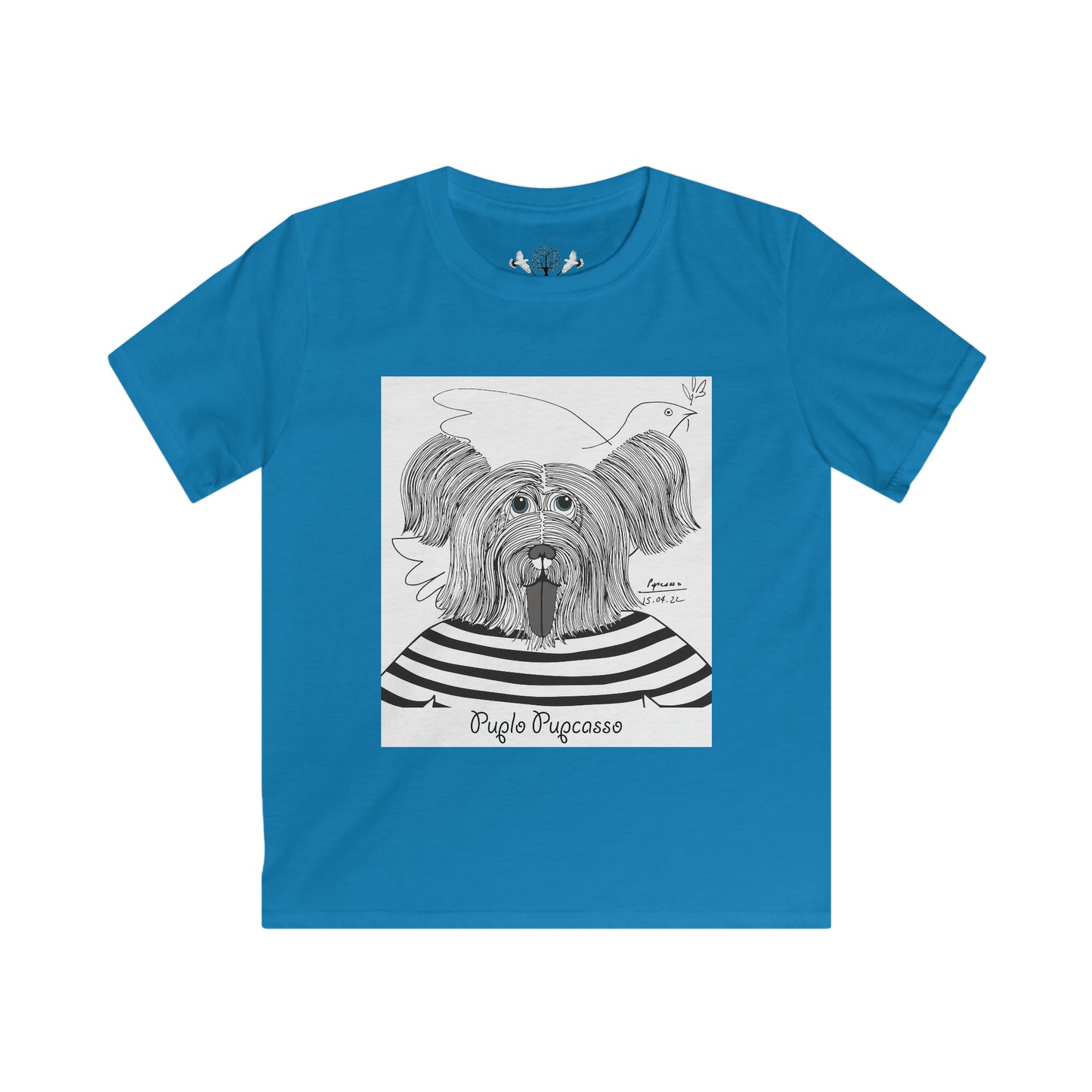 Kids Puplo Pupcasso Graphic T-Shirt