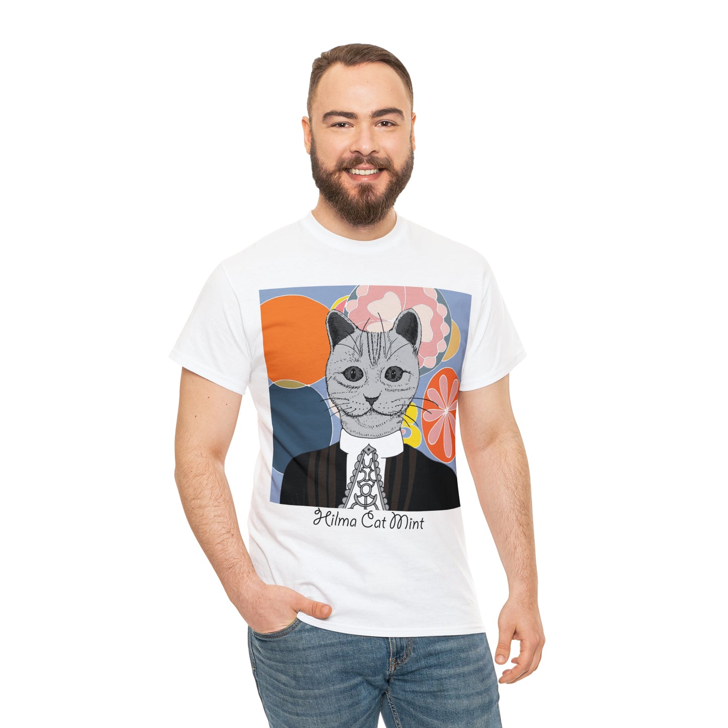 Hilma Cat Mint Unisex Graphic T-shirt