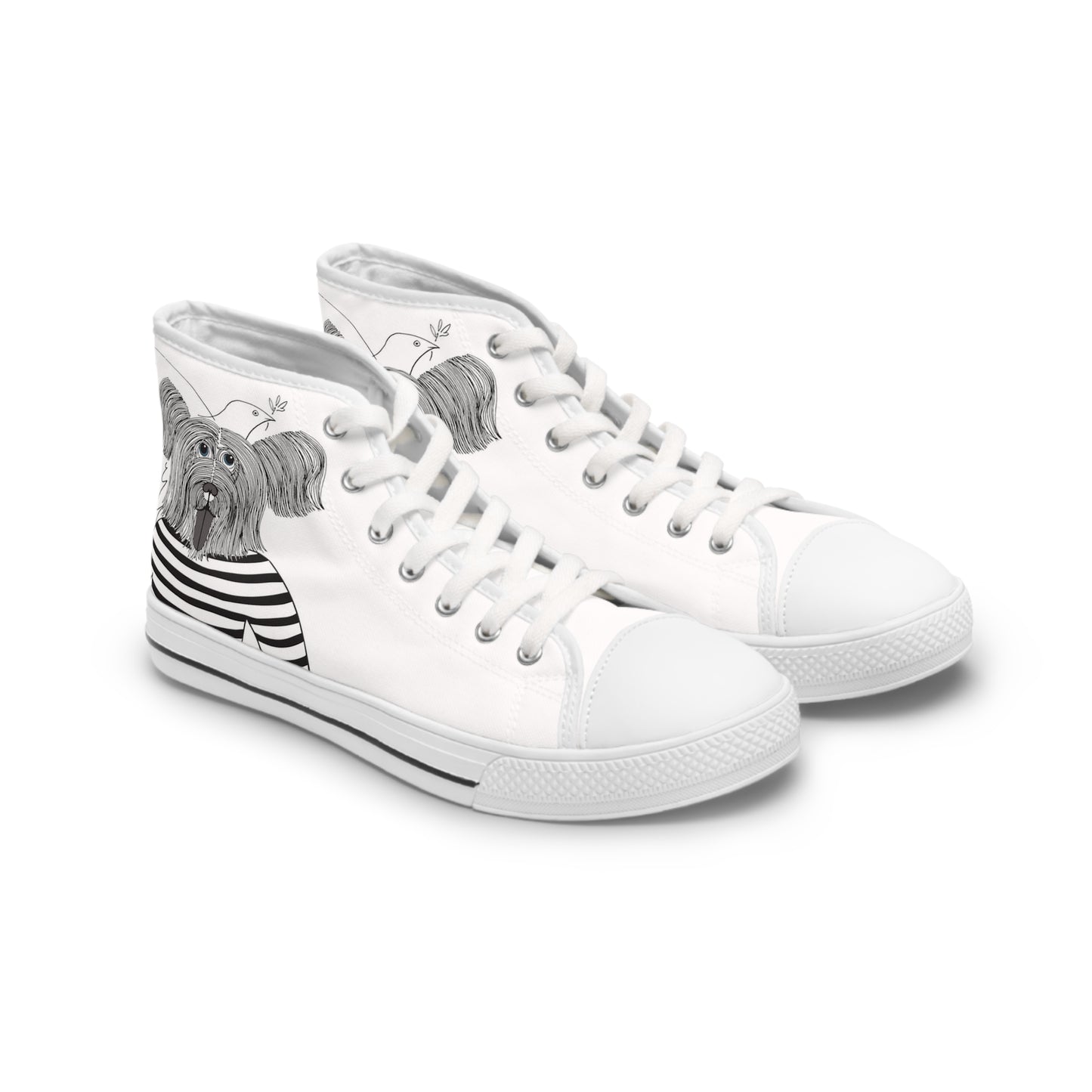 Limited Edition - WOMAN's Puplo Pupcasso High Top Sneakers