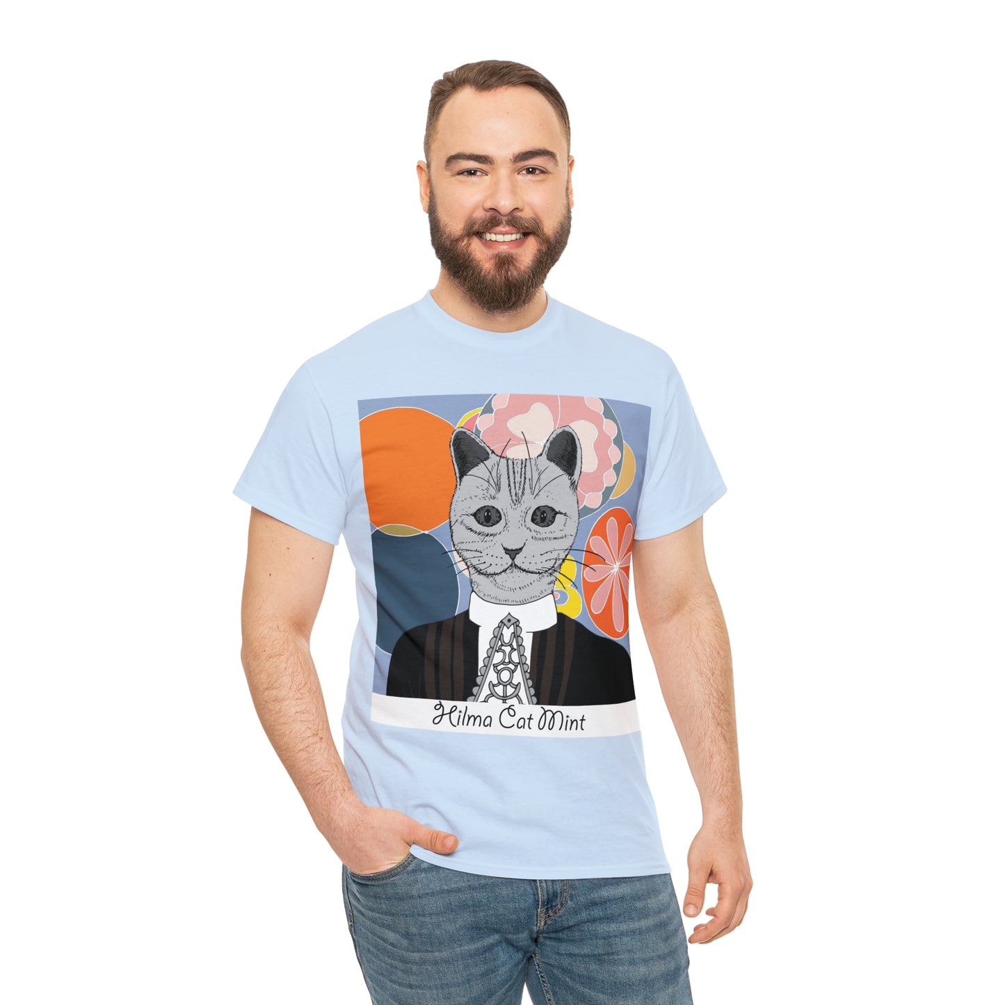 Hilma Cat Mint Unisex Graphic T-shirt