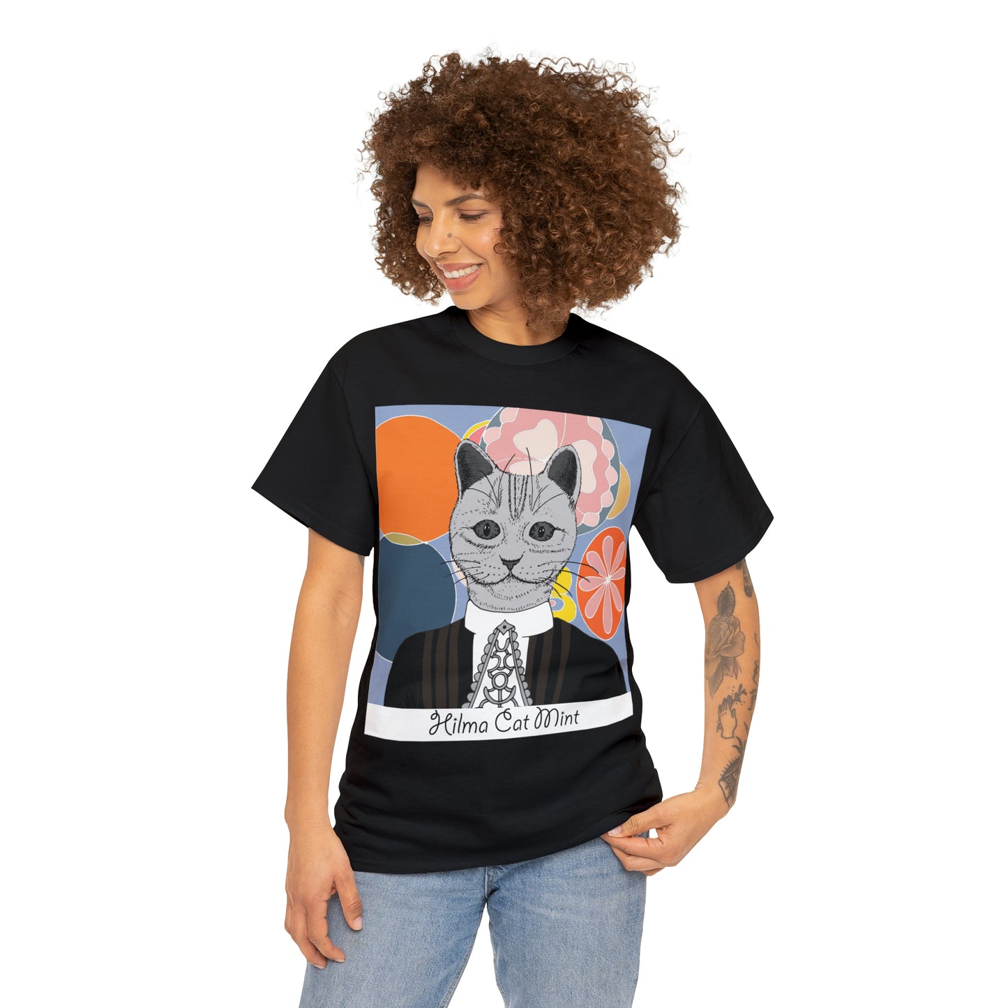Hilma Cat Mint Unisex Graphic T-shirt