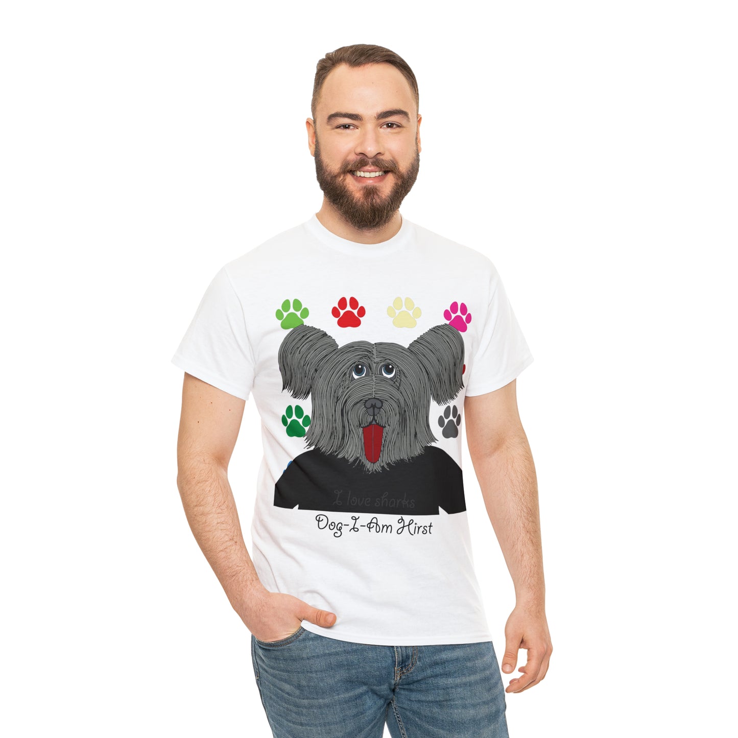 Dog-I-Am Hirst Unisex Graphic T-shirt