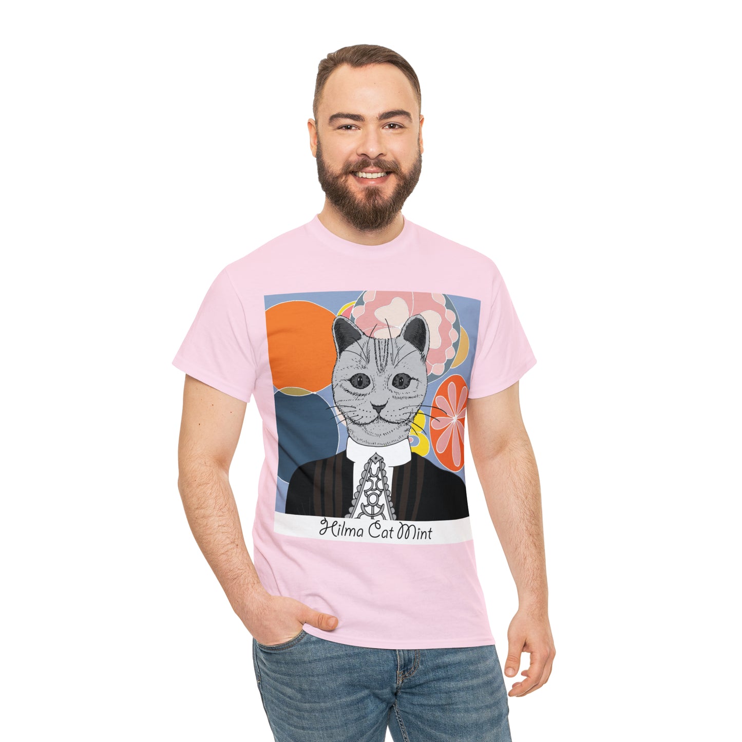 Hilma Cat Mint Unisex Graphic T-shirt