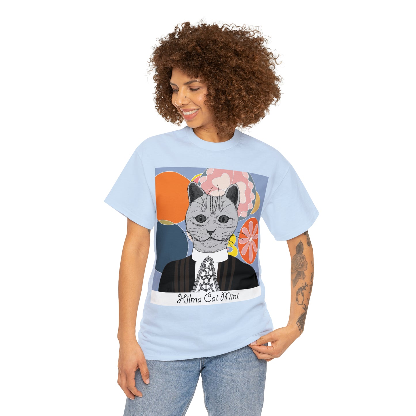 Hilma Cat Mint Unisex Graphic T-shirt