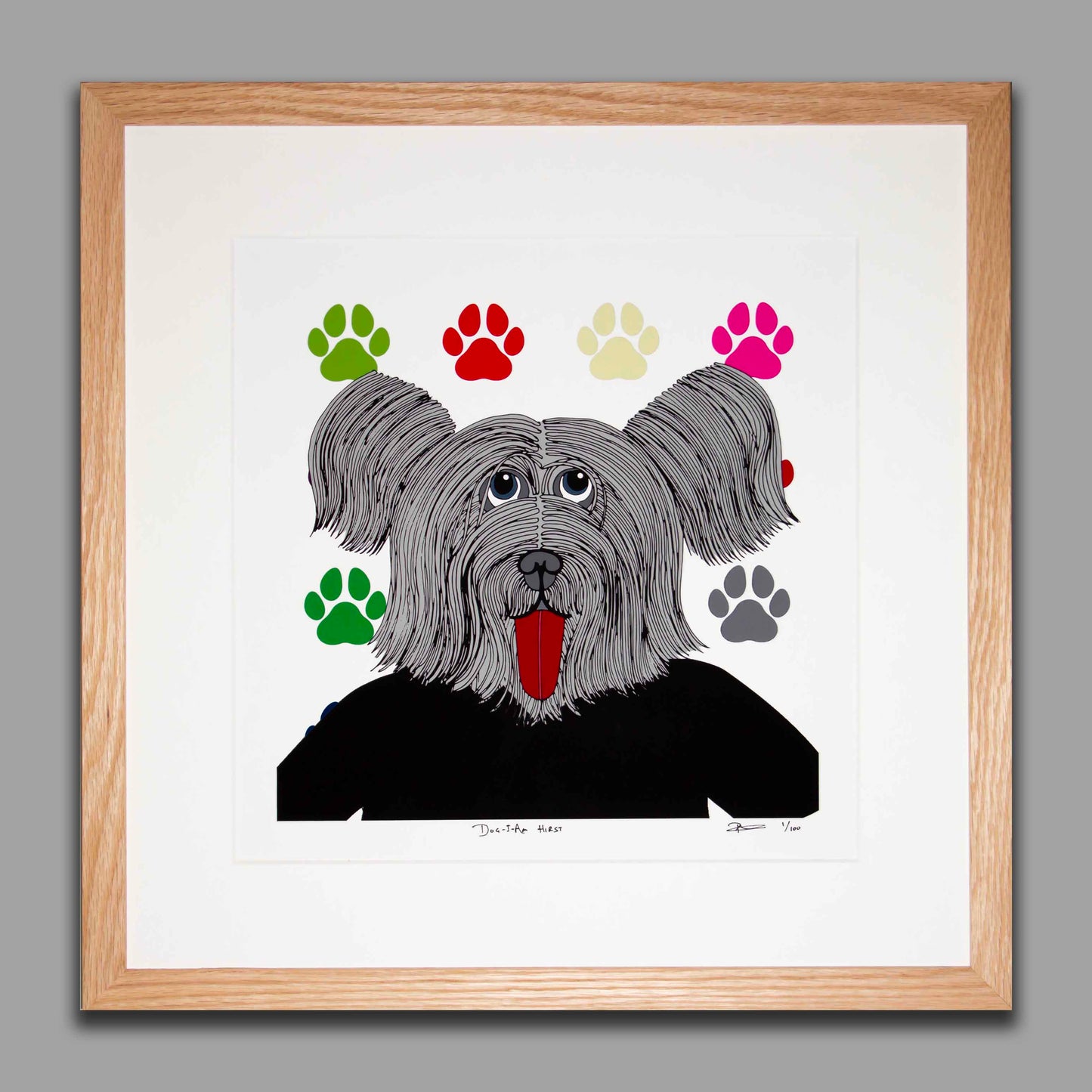 Dog-I-Am Hirst - The Shaggy Dogs Limited Edition Print