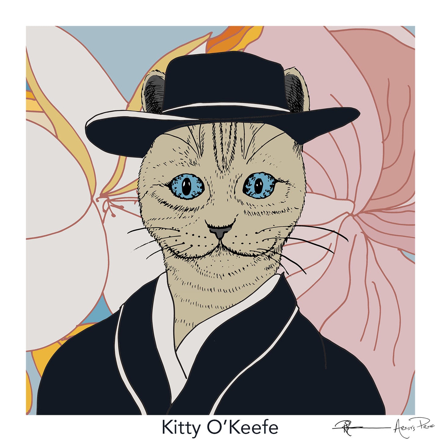 Kitty O'Keefe - The Artists Cat Limited Edition Print