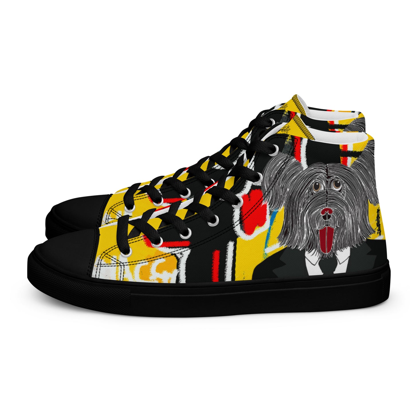 Limited Edition - Jean-Michel Bark-At-Cats High Top Sneakers