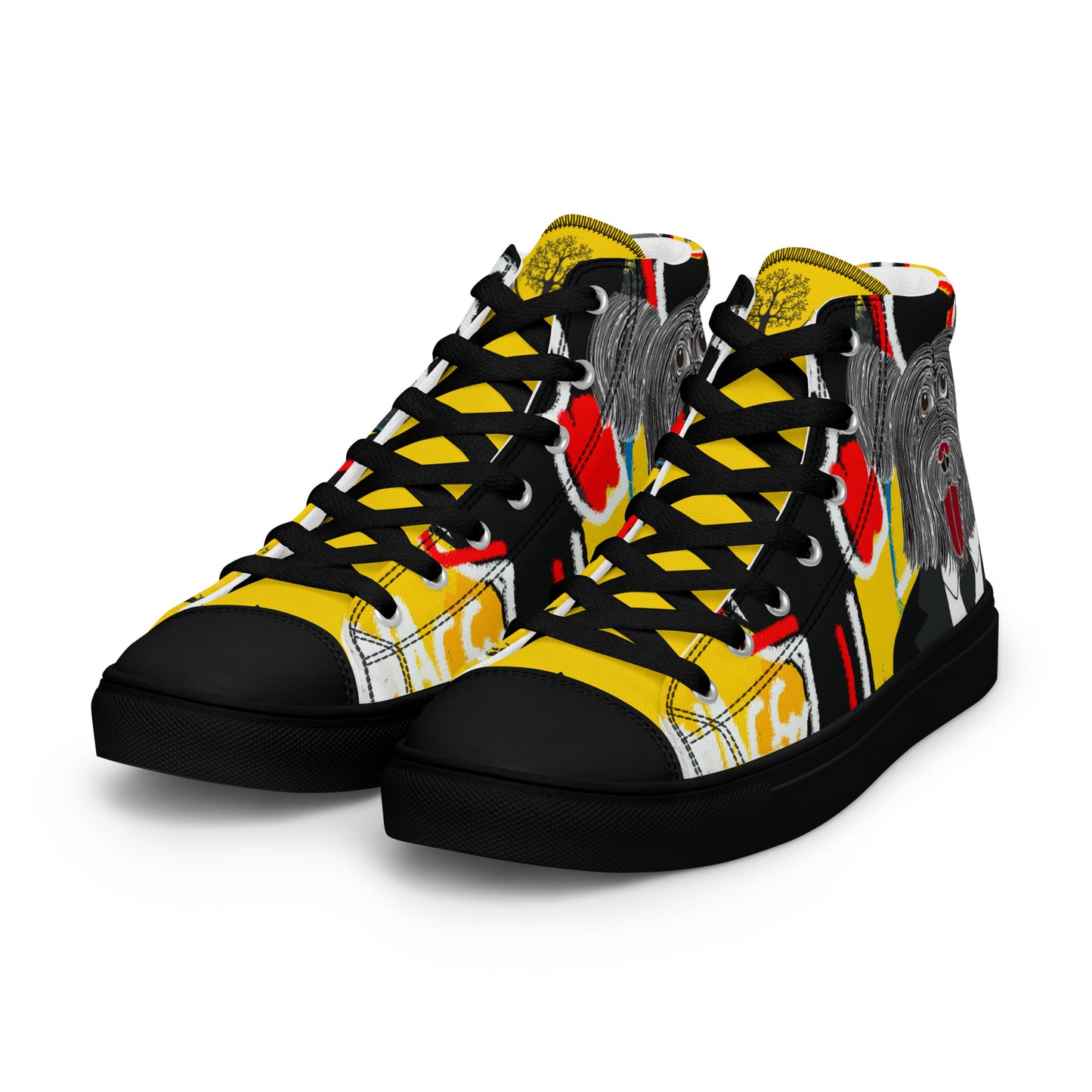 Limited Edition - Jean-Michel Bark-At-Cats High Top Sneakers